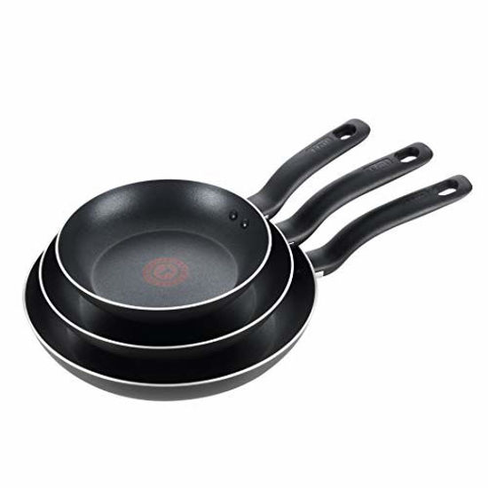 Picture of T-fal Specialty 3 PC Initiatives Nonstick Inside and Out, 8", 9.5", 11", Black