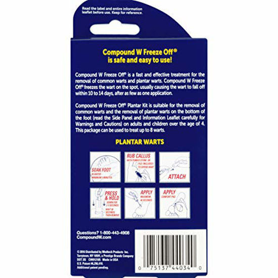 GetUSCart Compound W Freeze Off Plantar Wart Remover Kit, 8 Applications