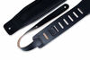 Picture of Levy's Leathers 3" Leather Guitar Strap with Foam Padding and Garment Leather Backing; Black (DM1PD-BLK)