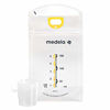 Picture of Medela Pump & Save Breast Milk Storage Bags, 20 Count Pack, Breastmilk Freezer Bags, Pour or Pump Directly into Bags with Included Easy Connect Adaptors, Made Without BPA