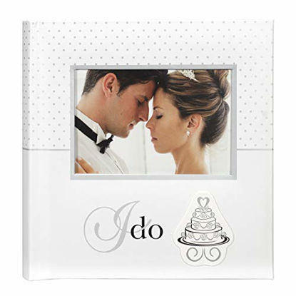 Picture of Malden International Designs I Do Wedding Collection 2-Up with Memo Space Photo Album, 160-4x6, White
