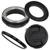 Picture of Fotodiox RB2A 77mm Macro Reverse Ring Kit with G and DX Type Lens Aperture Control, 52mm Lens Cap and 52mm UV Protector fits Nikon D1, D1H, D1X, D2H, D2X, D2Hs, D2Xs, D3, D3X, D3s, D4, D100, D200, D300, D300S, D700, D800, D800E, D40, D50, D60, D70, D70S, D80, D40X, D90, D3000, D3100, D3200, D5000, D5100, D7000, Fuji S1, S2, S3, S5