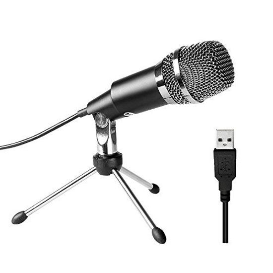 Picture of USB Microphone,Fifine Plug &Play Home Studio USB Condenser Microphone for Skype, Recordings for YouTube, Google Voice Search, Games(Windows/Mac)-K668