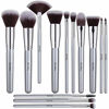 Picture of BS-MALL 13 PCS Makeup Brush Set Premium Synthetic Silver Foundation Blending Blush Face Powder Brush Makeup Brush Kit