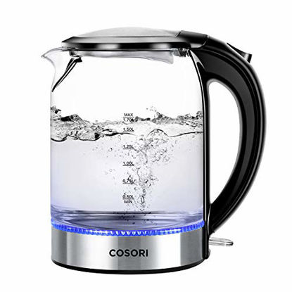 Whistling Stovetop Tea Kettle Stainless Steel, Hot Water Fast to Boil, Cool  Touch Folding, 5000ML, Brushed with Blue Handle