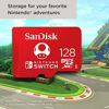 Picture of SanDisk 128GB microSDXC UHS-I-Memory-Card for Nintendo-Switch - SDSQXAO-128G-GNCZN, Red