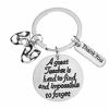 Picture of Infinity Collection Drama Teacher Gift, Great Teacher is Hard to Find But Impossible to Forget, Drama Jewelry, Comedy Tragedy, Drama Mask Charm Keychain