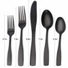 Picture of Matte Black Silverware Set, 20-Piece Stainless Steel Flatware Set, Tableware Cutlery Set Service for 4, Utensils for Kitchens, Dishwasher Safe