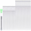 Picture of 30 Pcs Extra Large Eye Stitching Needles - 2 Sizes - Big Eye Hand Sewing Needles in Clear Storage Tube