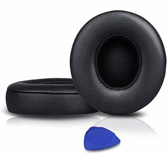 Picture of Professional Ear Pads Cushions Replacement, Earpads Compatible with Beats Solo 2 & Solo 3 Wireless On-Ear Headphones with Soft Protein Leather/Strong Adhesive Tape