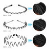 Picture of Lurrose 6Pcs Unisex Wavy Headband Metal Hair Hoop Ordinary Headwear Hair Accessories for Women and Men