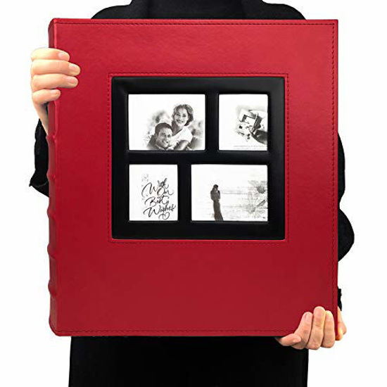 Fabric Photo Album 4x6 600 Large Capacity for Family Wedding 600 Pockets  Black