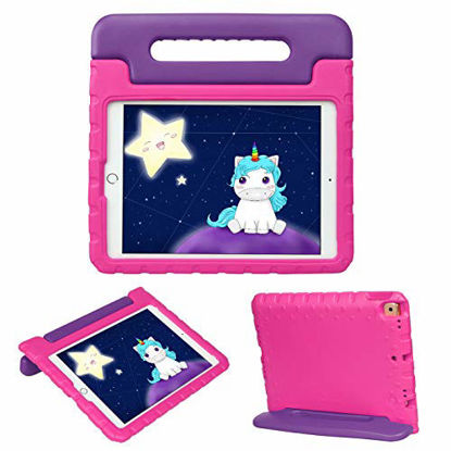 Picture of HDE iPad 8th Generation Case for Kids - Shock Proof iPad Cover 7th Generation 10.2 - iPad 10.2 Kids Case with Handle Stand for 7th/8th Generation Apple iPad - Purple Pink
