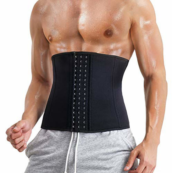 Cheap Men Slimming Body Shaper Waist Trainer Trimmer Belt Corset For Abdomen  Belly Shapers Tummy Control Fitness Compression Shapewear