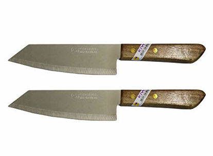 Picture of Set of 2 KIWI Brand deba Style Flexible Stainless Steel Knives # 171.