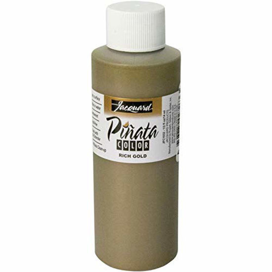 Picture of Pinata Rich Gold Alcohol Ink That by Jacquard, Professional and Versatile Ink That Produces Color-Saturated and Acid-Free Results, 4 Fluid Ounces, Made in The USA