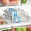 Picture of iDesign Plastic Refrigerator and Freezer Storage Organizer Bin Water Bottle and Drink Holder for Kitchen, Basement, Garage Fridge, BPA-Free, Clear