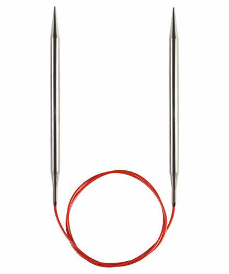 Picture of ChiaoGoo Red Lace Circular 32 inch (81cm) Stainless Steel Knitting Needle Size US 8 (5mm) 7032-8