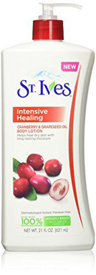 Picture of St Ives Repairing Body Lotion, Cranberry and Grapeseed Oil, 21 Ounce (3 Pack)