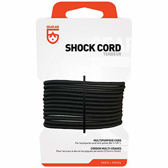 Picture of GEAR AID Elastic Shock Cord for Tent Poles and Jackets, Black, 84'' x 1/8''