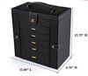 Picture of Kendal Huge Leather Jewelry Box / Case / Storage LJC-SHD5BK (black)