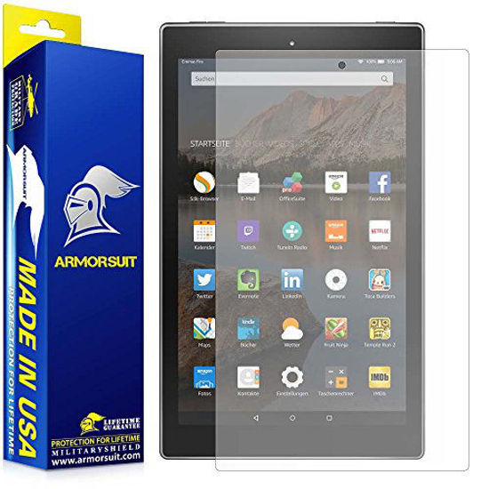 Picture of ArmorSuit MilitaryShield Anti-Glare Screen Protector for Amazon Fire 10 (10.1" - 2015 Release) - [Max Coverage] Anti-Bubble Matte Film