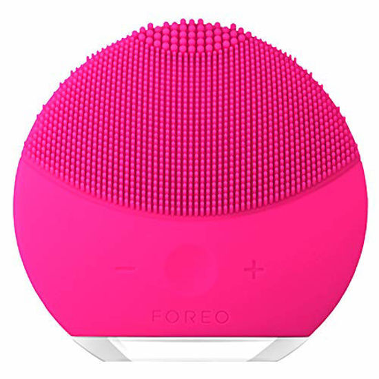 Picture of FOREO LUNA mini 2 Facial Cleansing Brush for Spa Skincare at Home, Fuchsia