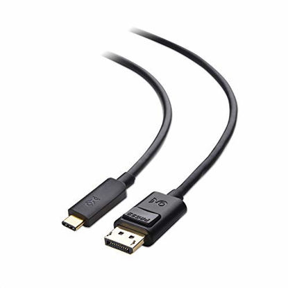 Picture of Cable Matters Short USB C to DisplayPort Cable (USB-C to DisplayPort Cable, USB C to DP Cable) Supporting 8K 60Hz in Black 3.3 ft - Thunderbolt 3 Port Compatible with MacBook Pro, Dell XPS 13 and More