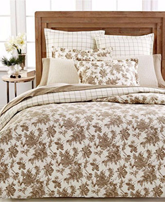 Picture of Martha Stewart Collection SKETCHED ROSES 100% Cotton Flannel Standard Sham