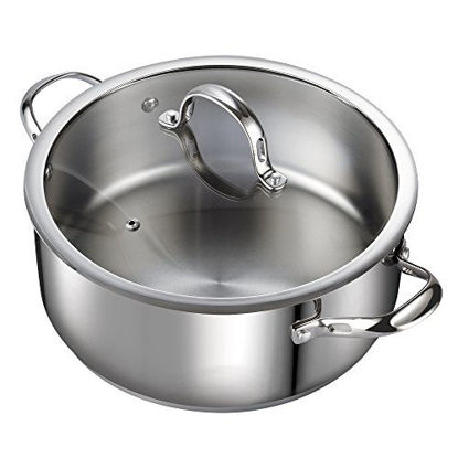 Picture of Cooks Standard 7-Quart Classic Stainless Steel Dutch Oven Casserole Stockpot with Lid