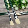 Picture of Oil Acrylic Watercolor Paint Brushes 100% Natural Chungking Hog Hair 6pc Filbert Paint brush Set