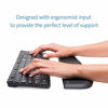 Picture of Kensington ErgoSoft Wrist Rest for Slim Keyboards, Black (K52800WW)