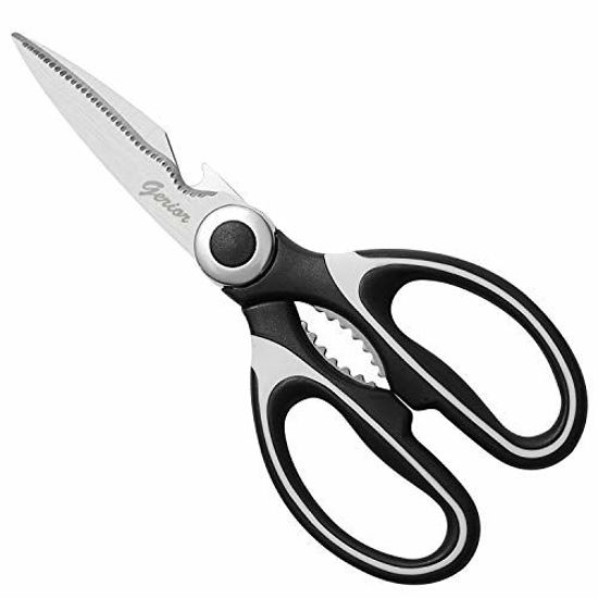 Kitchen Shears, Fish Cutting Scissors, Ultra Sharp Heavy Duty Scissors  Anti-rust Dishwasher Safe Stainless Steel Scissors for Chicken/Poultry/Fish/Meat/Vegetables/Herbs/BBQ  
