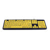Picture of HDE Large Print Keyboard Wired Large Letter Key Keyboard USB Keyboards for Visually Impaired (Yellow Keys)