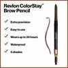 Picture of Revlon ColorStay Eyebrow Pencil with Spoolie Brush, Waterproof, Longwearing, Angled Tip Applicator for Perfect Brows, Dark Brown (220)