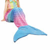 Picture of Catalonia Kids Mermaid Tail Blanket,Super Soft Plush Flannel Sleeping Snuggle Blanket for Girls,Rainbow Ombre,Fish Scale Pattern,Gift Idea