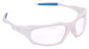 Picture of Python Full Framed (Clear Lense/White Frame) Racquetball Eye Protection (Pickleball, Squash) (Eyewear, Goggle, Eyeguard)