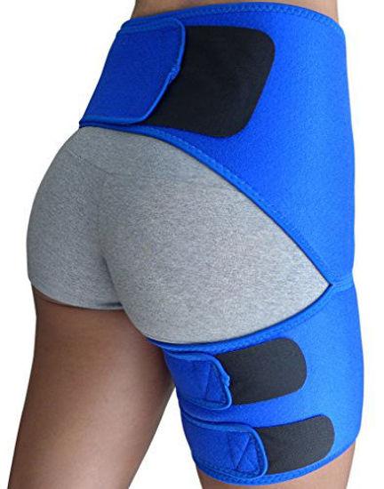 Hip Brace Thigh Compression Sleeve, Hamstring & Groin Compression Wrap for  Hip Pain Relief,Support for Hip Replacements,Sciatica