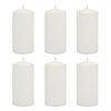 Picture of Stonebriar Tall 3x6 Inch Unscented Pillar Candles,White, 6 count