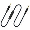 Picture of BestGot Audio Cable with Microphone Volume Control Aux Cord 3.5mm (4.3ft / 1.3m) for PS4 Controller, Headphones,Tablet,Computer, Laptop,Car,Mobile Phone and More (1-Pack Black)