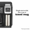 Picture of Hamilton Beach FlexBrew Coffee Maker, Single Serve & Full Pot, Compatible with K-Cup Pods or Grounds, Programmable, Includes Permanent Filter, Black (49950C), Silver