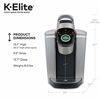 Picture of Keurig K-Elite Coffee Maker, Single Serve K-Cup Pod Coffee Brewer, With Iced Coffee Capability, Brushed Silver