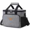 Picture of Lifewit Large Lunch Bag Insulated Lunch Box Soft Cooler Cooling Tote for Adult Men Women, 24-Can (15L), Grey
