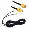 Picture of YOTENKO 9.8ft Extensional Cable SMA Male to SMA Female Coax Adapter WiFi FPV Antenna Connector RP SMA Cable Extension RG174 3M