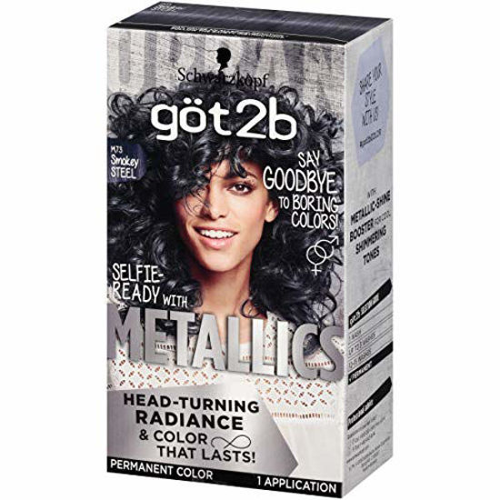 Picture of Got2b Metallic Permanent Hair Color, M73 Smoky Steel