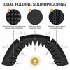 Picture of TONOR Microphone Isolation Shield, Studio Mic Sound Absorbing Foam Reflector for Any Condenser Microphone Recording Equipment Studio, Black