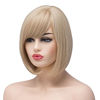 Picture of BESTUNG Short Bob Straight Synthetic Blonde Highlight Wigs for Women