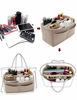 Picture of Felt Purse Bag Organizer Insert with zipper Bag Tote Shaper Fit Speedy 35 Neverfull MM 8021 Beige L