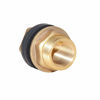 Picture of Joywayus 1/2" Female 3/4" Male Soild Brass Water Tank Connector Theaded Bulkhead Fitting with 2 Rubber Ring Stablizing