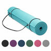 Picture of Gaiam Essentials Premium Yoga Mat with Yoga Mat Carrier Sling, Purple, 72"L x 24"W x 1/4 Inch Thick